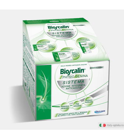 Bioscalin Physiogenina Sistema Compresse + Fiale + Shampoo
