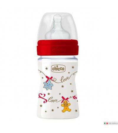 Chicco Biberon Benessere Silicone Natale 150ml