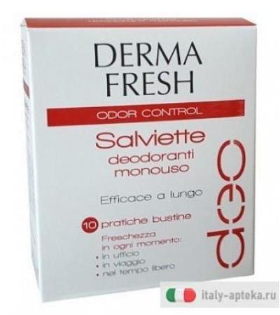 Dermafresh Odor Control 10 salviette