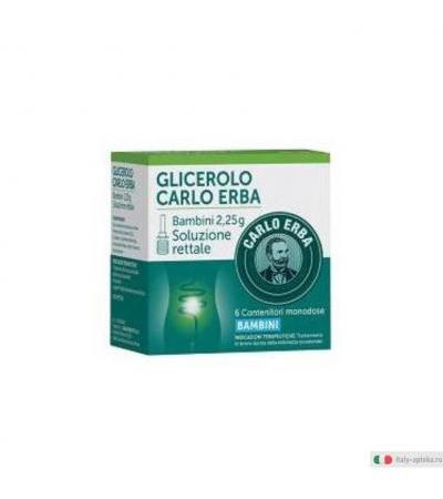 Glicerolo Bambini 6 Microclismi 2,25g Carlo Erba