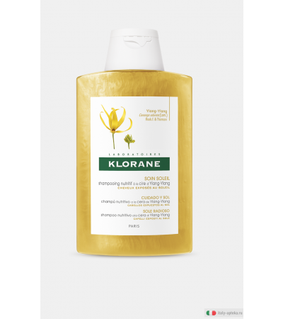 Klorane Shampoo Soin Soleil Alla Cera Di Ylang Ylang 100ml