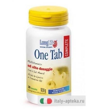 Longlife One Tab Complete 30 Tavolette