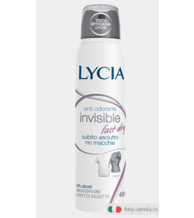 Lycia Deodorante Spray Invisible Fast Dry 150ml