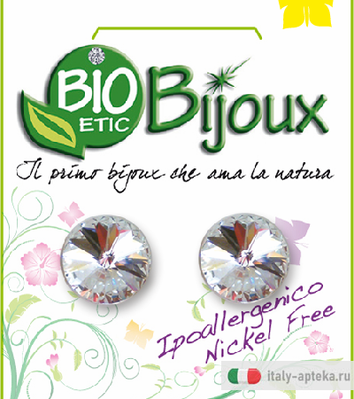 Orecchino Biobijoux Rivolo Ovale 6X8mm Rosa