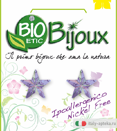 Orecchino Stella 5mm Vitrail M