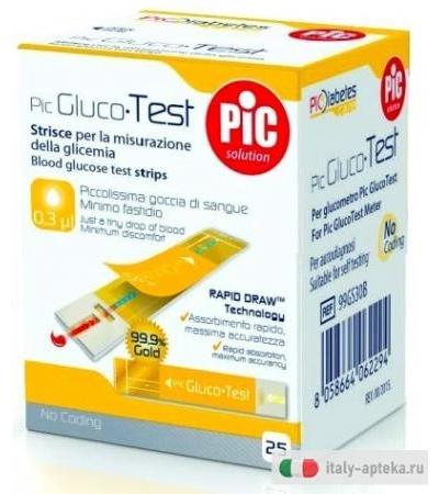 Strisce Pic Glucotest 25 Pezzi