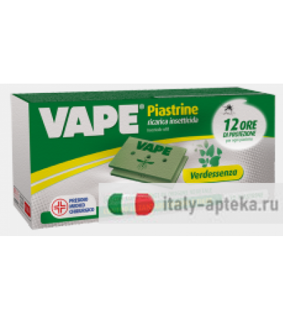 Vape 20 Piastrine Verdessenza