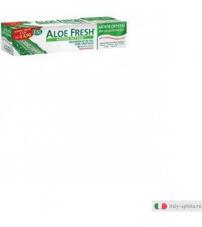 aloe fresh menta crystal dentifricio in gel con cristalli, ad azione retard. contiene una combinazione di