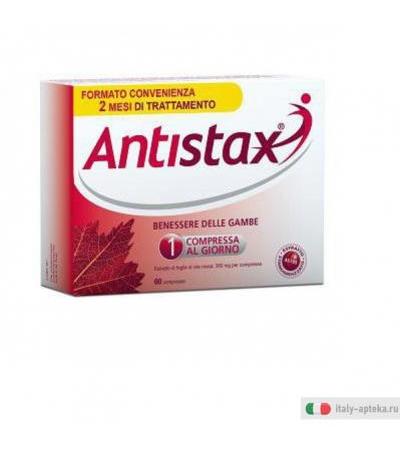 antistax prodotto a base di estratto di foglie di vite rossa (360 mg per
