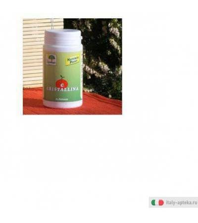 c cristallina integratore in polvere a base di vitamina c (acido ascorbico) in polvere, ottenuta dalla