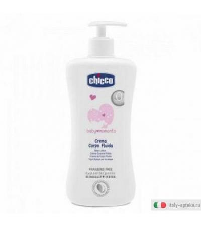 Chicco 2849 Crema Corpo fluida Baby Moments 500ml con Erogatore