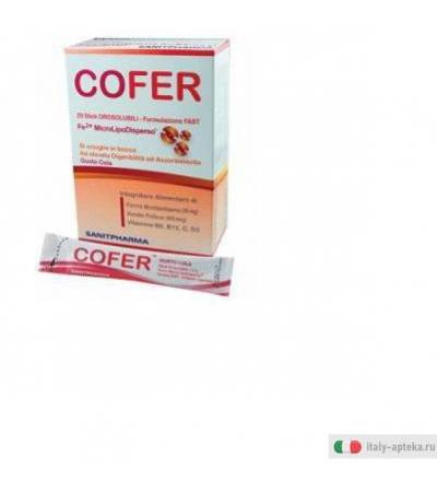 cofer integratore alimentare orosolubile a base di ferro bivalente (fe2+) microlipodisperso