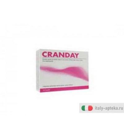 cranday integratore alimentare a base di estratti secchi di mirtillo rosso e uva ursina,