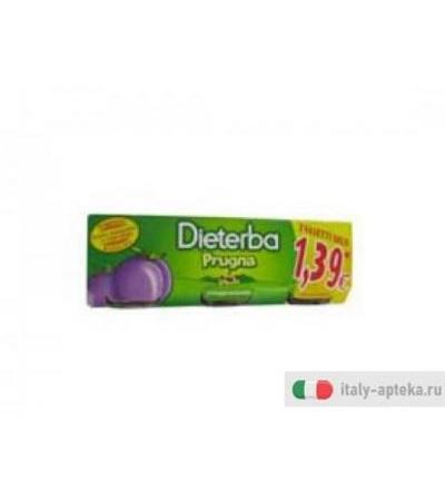 Dieterba Omogenizzato prugna 3 Vasetti da 80 g