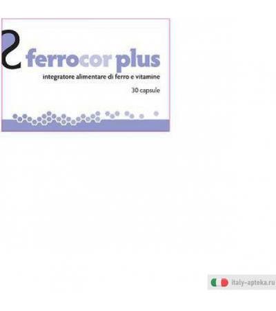 ferrocor plus integratore alimentare di ferro e vitamine, utile per contrastare stanchezza ed
