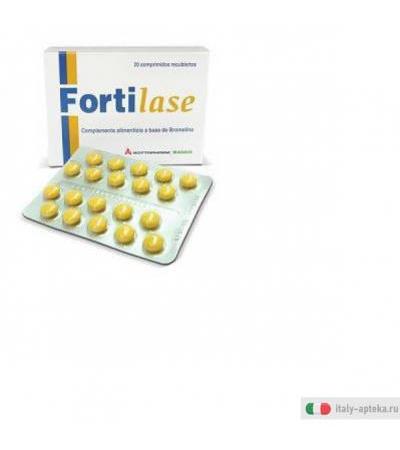 forti lase integratore alimentare a base di bromelina, enzima proteolitico contenuto nell'estratto