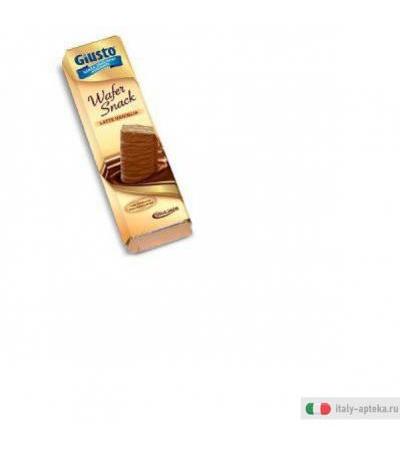 giusto senza zuccheri aggiunti wafer snack latte vaniglia