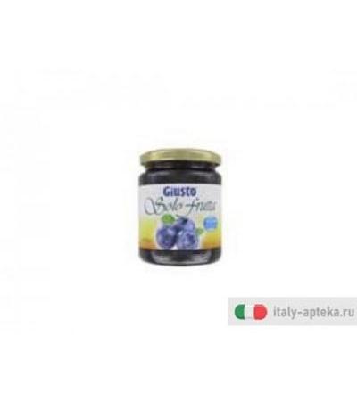 Giusto Solo frutta Marmellata di Mirtilli Bio senza Glutine