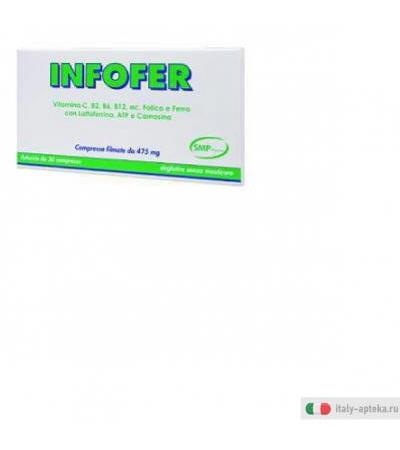 infofer integratore alimentare utile nelle carenze di ferro, carnosina, atp, lattoferrina, e