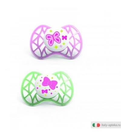 nuvita - succhietti air tettarella simmetrica nuvita rosa 6+