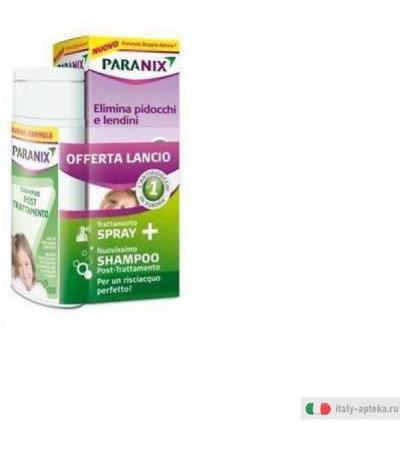 Paranix Promo Trattamento Spray 100ml + Shampoo Post Trattamento 100ml