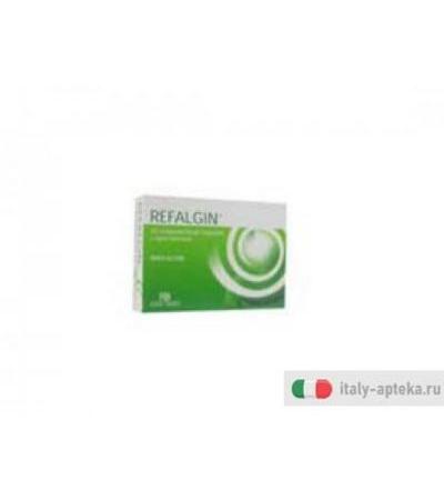 refalgin dispositivo medico ce ad azione meccanica in forma di compresse filmate deglutibili a