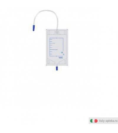 sacche da gamba sacche graduate in pvc calandrato con doppia saldatura laterale. valvola di scarico e