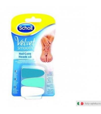 Scholl - Velvet Smooth - Testine di ricambio per Nail Care