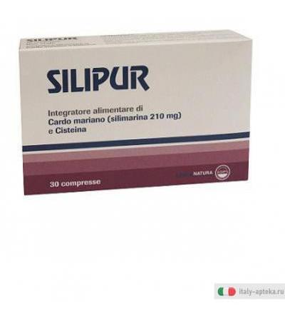 silipur integratore alimentare di cardo mariano (titolato in silimarina 210 mg) e cisteina.