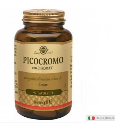 Solgar Picocromo Integratore di cromo Picolinato 90 Tavolette