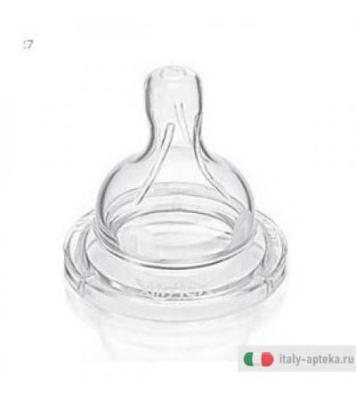 Avent Tettarelle Prime Poppate 1foro 0+mesi 2 pezzi