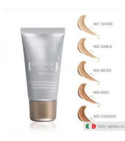 Defence Color Fondotinta Fluido Mat Miele 404 30 ml