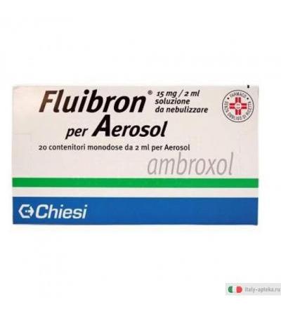 Fluibron aerosol 20 fiale 15mg 2ml
