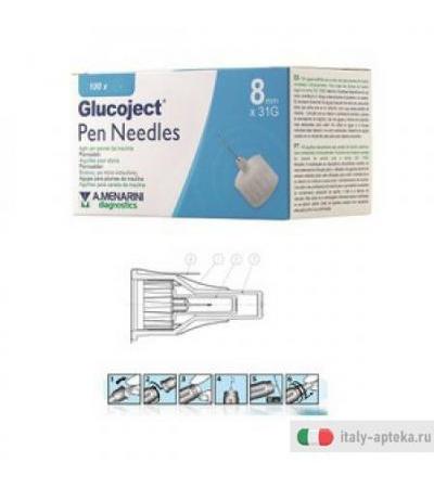Glucoject Pen Needles 8mm G31