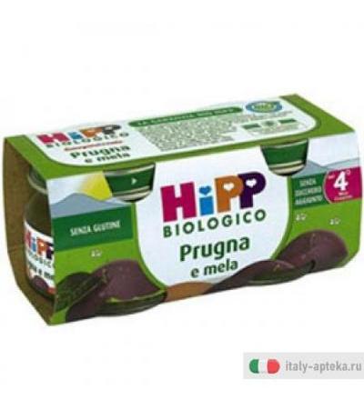 Hipp Omo BIO Prugna Mela 2X80g