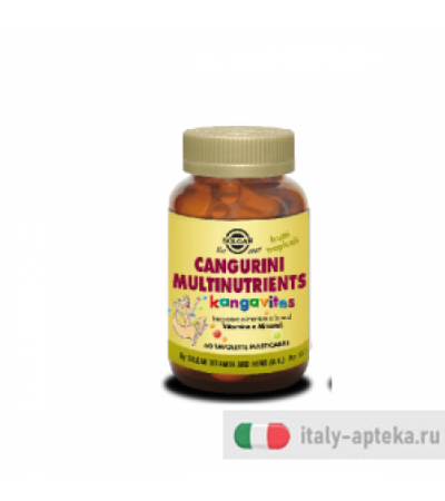 Solgar Cangurini Multinutrient Frutti Tropicali 60 tavolette