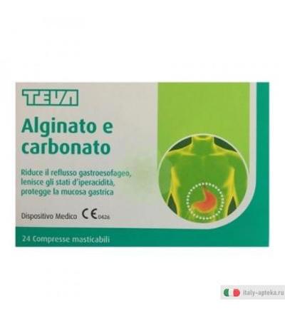 Alginato e Carbonato benessere gastrointestinale 24 compresse masticabili