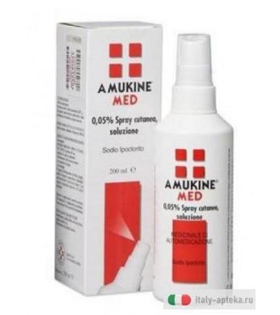 Amukine Med Spray Cutaneo 200ml 0,5%