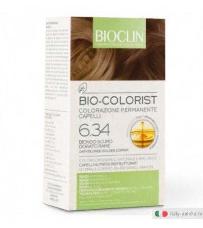 Bioclin Bio-Colorist colorazione permanente dei capelli n.6.34 Biondo Scuro Dorato Rame