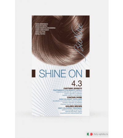 Bionike Shine On Trattamento colorante capelli 4.3 Castano Dorato