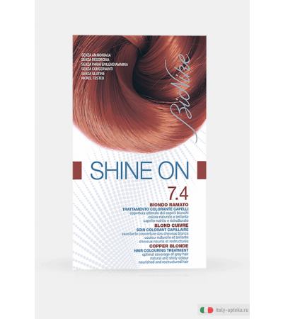 Bionike Shine On Trattamento colorante capelli 7.4 Biondo Ramato