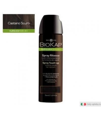 Bios Line Biokap Nutricolor delicato Spray Ritocco colore Castano Scuro 75ml