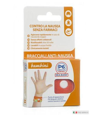Bracciali P6 Nausea Control bambini colore arancione
