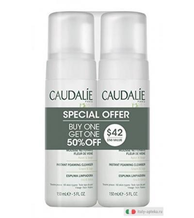 Caudalie Schiuma Detergente Fleur de Vigne 2x150ml