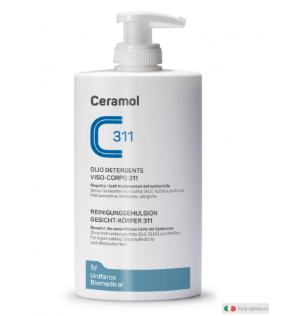 Ceramol 311 olio detergente viso e corpo 400ml