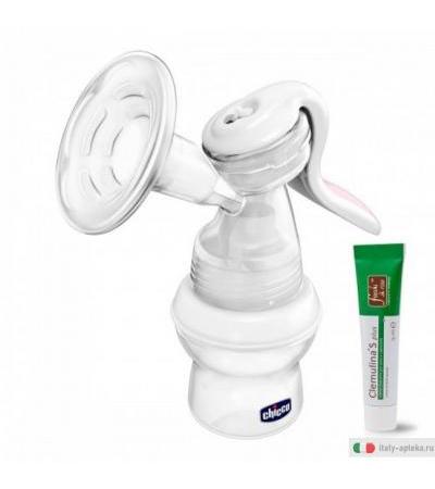 Chicco Tiralatte manuale +IN REGALO Clemulina S Plus per idratare il seno