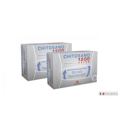 Chitosano 1200 Extra controllo del peso corporeo 60 compresse + IN OMAGGIO 60 compresse