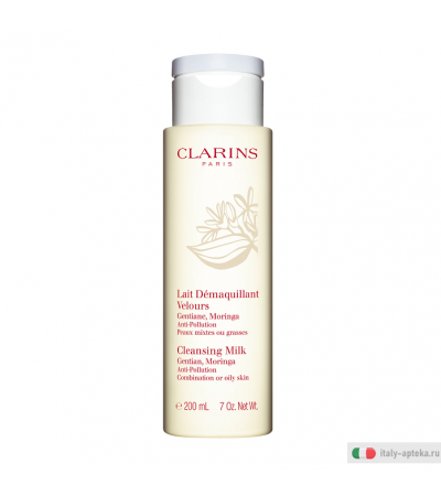 Clarins Paris Latte Detergente Delicato Pelle Mista o Grassa 200ml