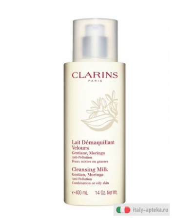 Clarins Paris Latte detergente vellutato per pelle mista o grassa 400ml