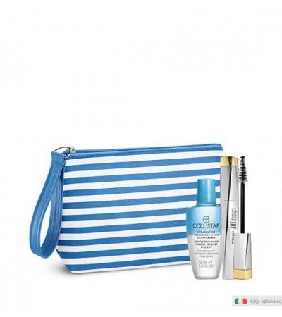 Collistar Kit Mascara Art Design ultra nero in regalo Struccatore Bi-Fase 50 ml + Pochette Fashion